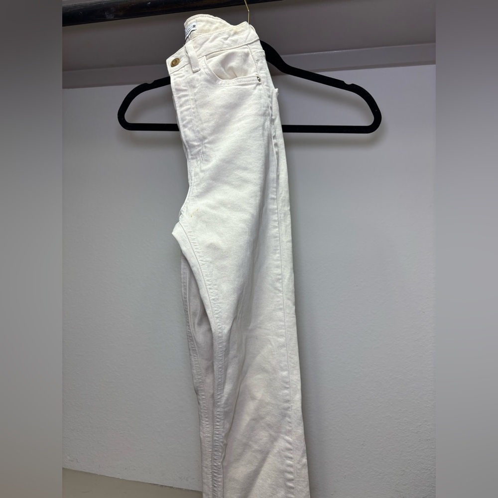Zara Women's Cream Skinny Jeans